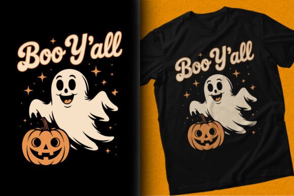 Download Boo Y'all Halloween Funny Ghost T-shirt - Fun Collection
