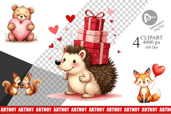 Download Cozy Woodland Valentine Clipart - Cozy woodland Collection