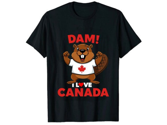 Download Funny Canada Beaver T-Shirt Design - Fun Collection