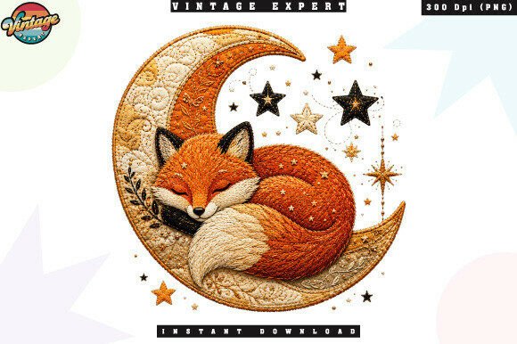 Download Cozy Woodland Fox Moonlight PNG - Cozy woodland Collection