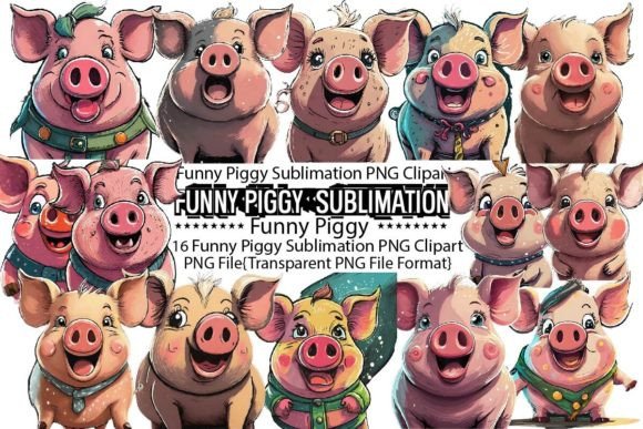 Download Funny Piggy Sublimation Bundle - Fun Collection