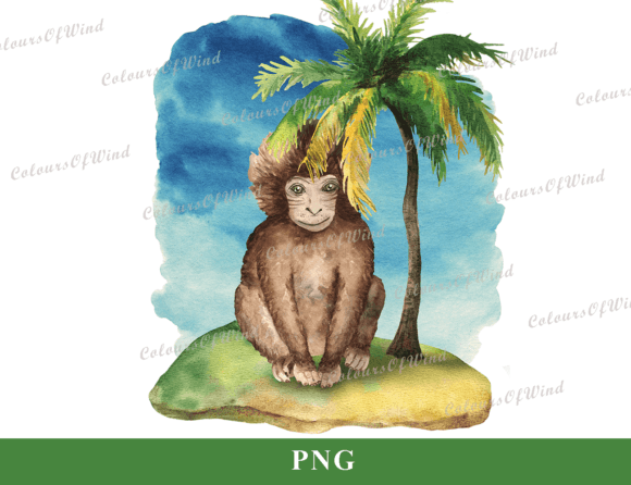 Download Monkey Sublimation, Jungle  Animals PNG - Monkey Collection